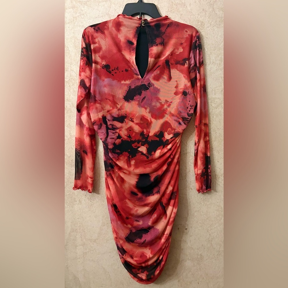 Bold Elements Womens Long Sleeve Floral Bodycon Dress - Picture 4 of 7